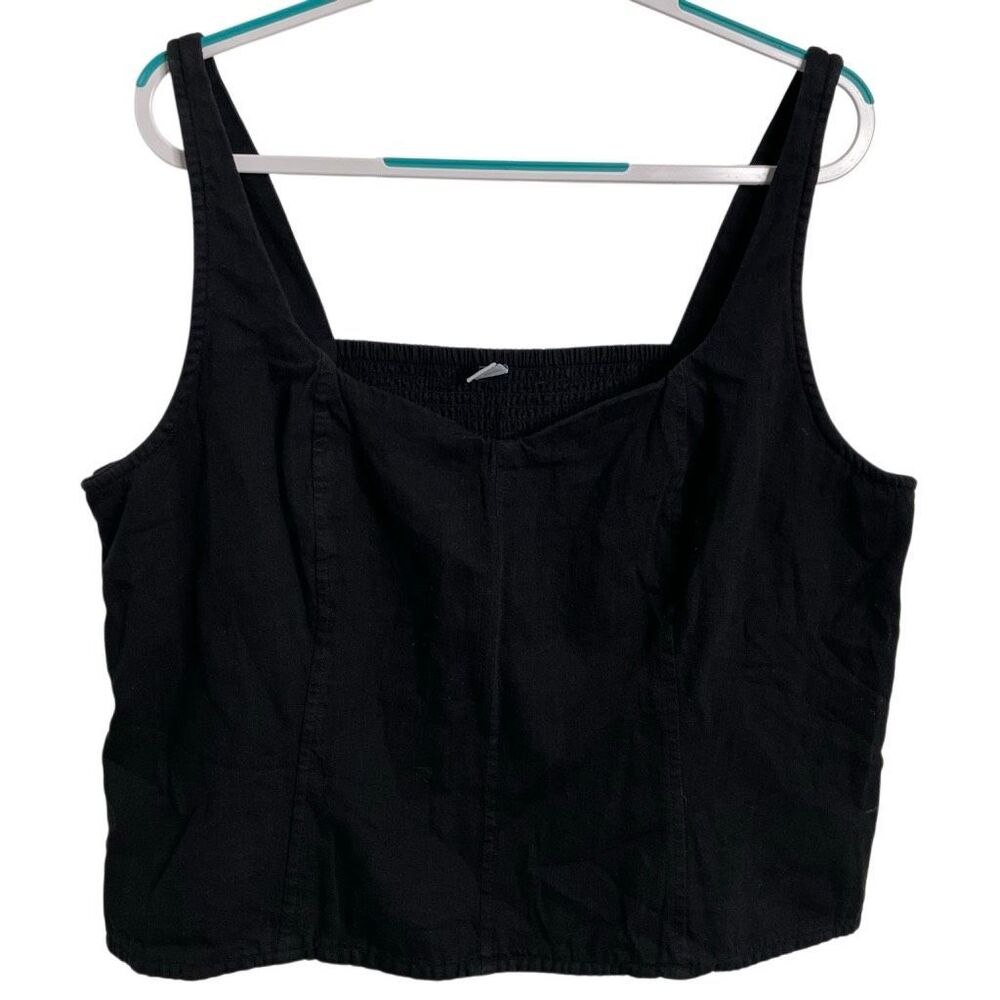 Old Navy Black Crop Tank Top